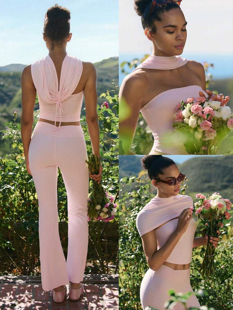 バレンタインデー 360度ストレッチ 柔らかい素材 スイッチアップ 軽量 しわ防止 カスタマイズ可能なネックライン Vバック デザイン スリムフィット アクティブトップス ジム ワークアウト スタジオ デイリーカジュアルウェア