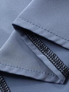 Dazy Plus Elegant maxiklänning med sjöjungfrukant och kontrasterande spets, vår/sommar - Blå - Visa 3