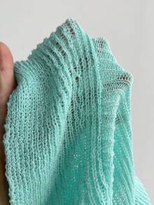 Elamini Women's Mint Green Shiny Casual Sexy Versatile Summer Elegant Party Mini Skirt - Mint Green - View 3