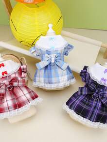 PETSIN Dog Clothing, Cat Clothing, Animal Skirts, Pet Spring/Summer New Collection, Puppy Dress, Princess Versatile Dress, Printed Stripes, Small Animal Clothing, Cool Sunscreen - Multicolor - View 11