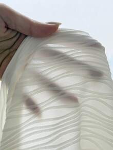 少女修身休闲纹理面料吊带背心 - 杏色 - 查看 4