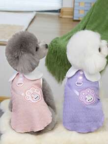 PETSIN 宠物服装、狗狗服装、猫咪连帽衫、休闲背心、春夏新品、小动物印花背心、酷炫休闲装、卡通连帽衫 - 彩色 - 查看 10