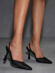 CUCCOO SZL Women Pumps Valentine's Day - Graphite Black - View 5