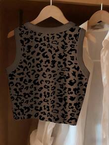 Resyla Women's Leopard Print Casual Versatile Tank Top - Multicolor - View 2