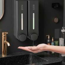 1PC/2PCS/3PCS Specifications Of Shower Wall Shampoo Dispenser, Shampoo And Conditioner Dispenser, Shampoo Dispenser, Bathroom Perforated/Non Perforated Perforated Shower Gel Soap Dispenser Set Suitable For Hotel Bathrooms Kitchen Items Kitchen Accessories Kitchen Kitchen Tools - multicolor - View 7