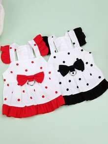 PETSIN Dog Clothing, Cat Clothing, Animal Skirts, Pet Spring/Summer New Collection, Puppy Dress, Princess Versatile Dress, Printed Stripes, Small Animal Clothing, Cool Sunscreen - Multicolor - View 10