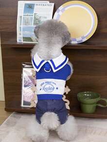 PETSIN Dog Clothing, Cat Clothing, Small Animal Four Legged Clothing, Spring And Summer New Items, Cat Clothing, Casual Clothing, Home Dog Clothing, Small Animal Jumpsuit - Multicolor - View 10