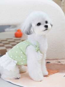 PETSIN Dog Clothing, Cat Clothing, Animal Skirts, Pet Spring/Summer New Collection, Puppy Dress, Princess Versatile Dress, Printed Stripes, Small Animal Clothing, Cool Sunscreen - Multicolor - View 13