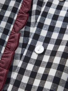 Women Pajama Sets - Black and White - View 3