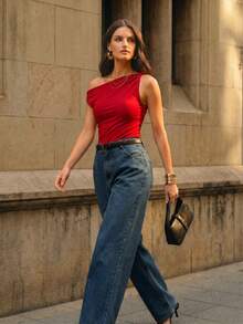 Daynim Blusas para mujer - Rojo - Ver 9