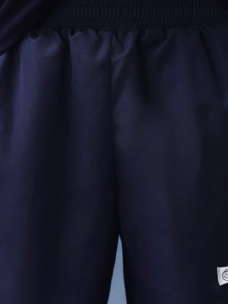 Swim Trunks With Contrast Piping