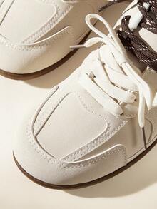 CUCCOO EASI Zapatillas planas y casuales con forro térmico para mujer, versátiles para uso diario - Albaricoque - Ver 4