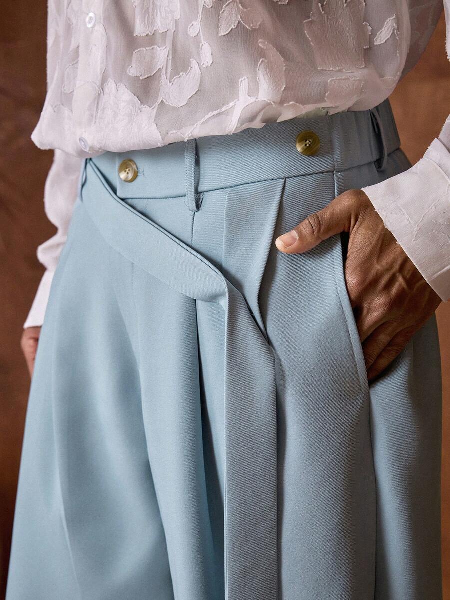 AKNOTIC Business Casual 男士休闲宽松弹力腰筒裤，纯色卡其色长裤，适合夏季、度假、日常搭配、派对、情侣装、男士礼物