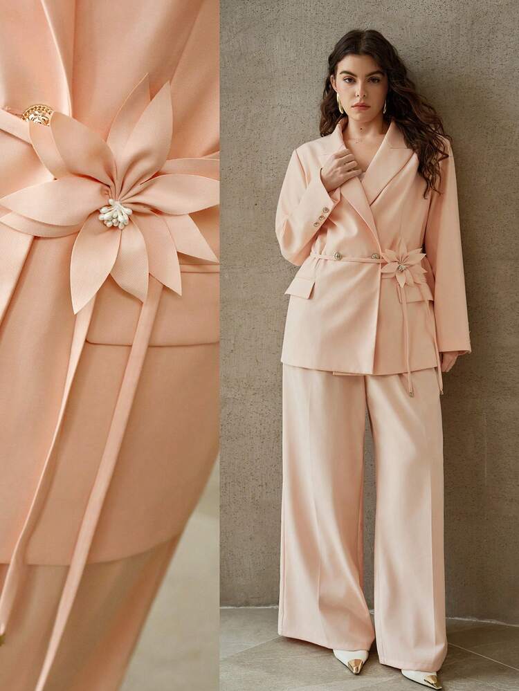 BLAZER FLEURI 3D GRANDE TAILLE PRINTEMPS/ÉTÉ, ÉLÉGANT ET ROMANTIQUE POUR LA SAINT-VALENTIN