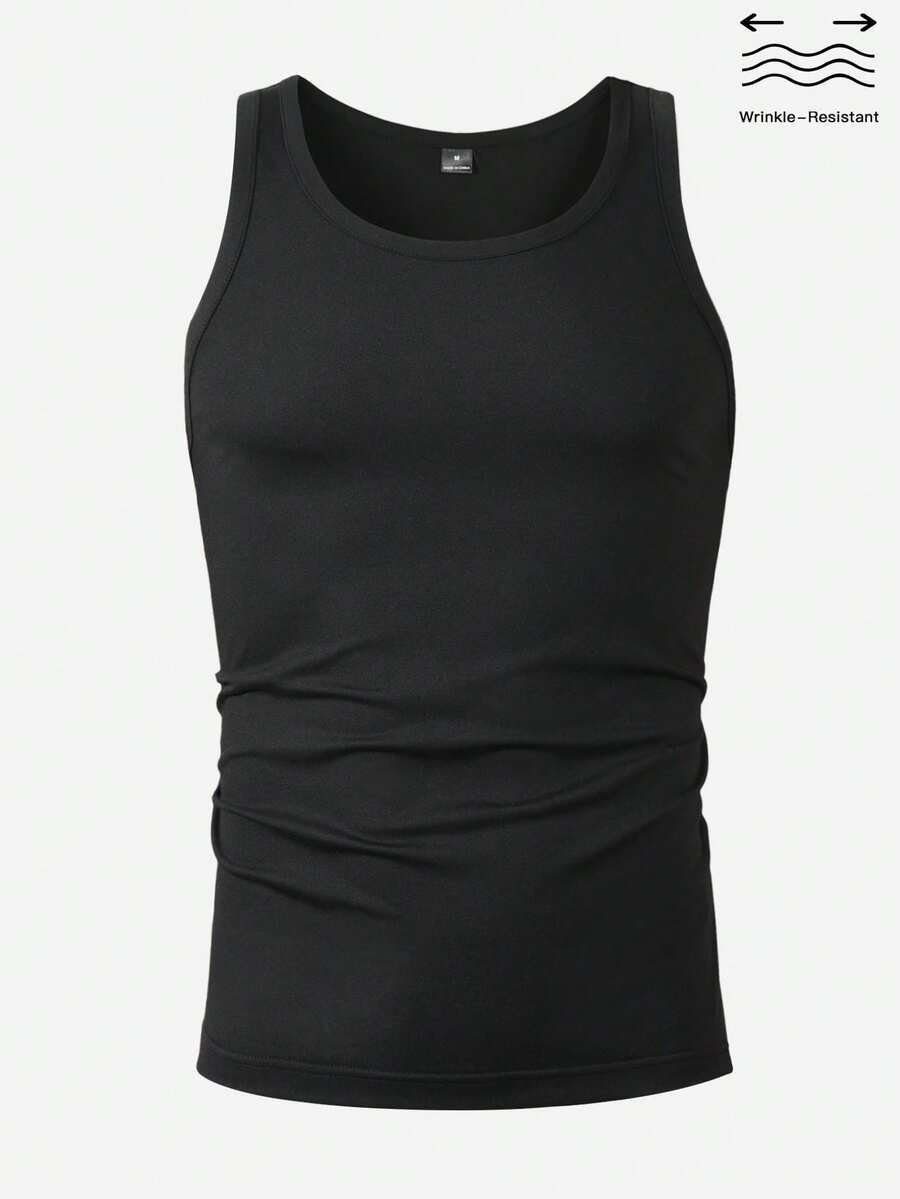 HUEFORM Camiseta interior ajustada para hombre, ideal para descansar, usar capas y para ropa deportiva. - Negro - Ver 1