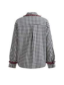 Women Pajama Sets - Black and White - View 5