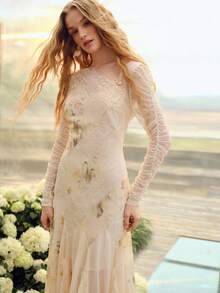 MOTF PREMIUM WOMEN'S ASYMMETRIC HEM ROMANTIC LONG DRESS WITH WAIST CINCHING, SUITABLE FOR SPRING/SUMMER - Apricot - View 7