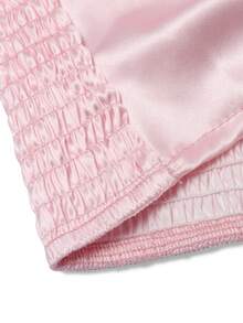 GlowEve Elegant Young Draped Neck Bowknot Blouse - Pink - View 6