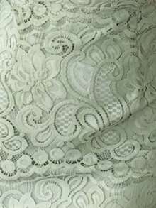 DAZY 女士收腰修身蕾丝泡泡袖中长连衣裙夏季吊带裙 - 綠色 - 查看 9