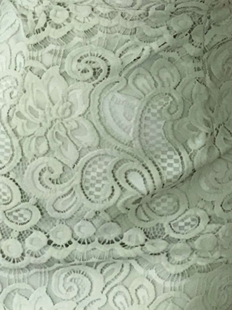 Women's Waist Cinching Bodycon Lace Puff Sleeve Midi Dress Summer Sundress