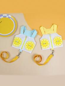 PETSIN Pet Chest And Back Skirt, Cat Traction Strap, Animal Collar Set, Pet Supplies Strap Skirt, Dog Walking Princess Skirt, Pet Chest And Back Skirt+Rope Sweet Princess SBritish Style Chest And Back Set - Multicolor - View 8