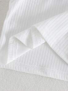 SHEIN Baby Girls Tank Top Co-Ords - Blue - View 7