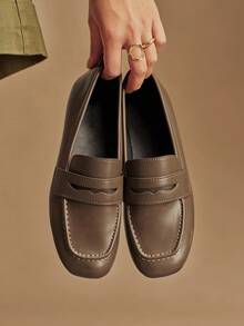 Rosivie Women Loafers Shoes Valentine's Day - Mocha Brown - View 6