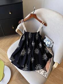 GlowEve Loose Fit Camisole Top For Women - Black - View 2