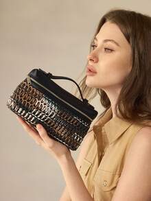 Tejido de paja multicolor