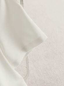 GlowEve Women's Casual Heart Embroidery Short Sleeve T-Shirt, Summer - White - View 3