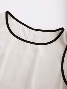 GlowEve Women's Sleeveless Top And Shorts 2 Pieces Set - White - View 3