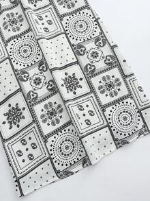 Franclia 2pcs/Set Women All-Over Print Camisole Top And Wide Leg Pants, Casual Daily Vacation Outfit - Multicolor - View 7