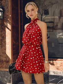 Opuloom New Design Sleeveless Spaghetti Strap Waist Cinched Dress, Suitable For Daily Wear, Dates, Gatherings, And Commuting, Spring/Summer - Multicolor - View 6