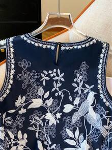 Franclia Women's Floral Print Casual Vacation Everyday Shirt - Multicolor - View 4