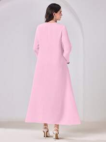 Al Najma 休闲端庄的阿拉伯风格连衣裙 - 彩色 - 查看 5