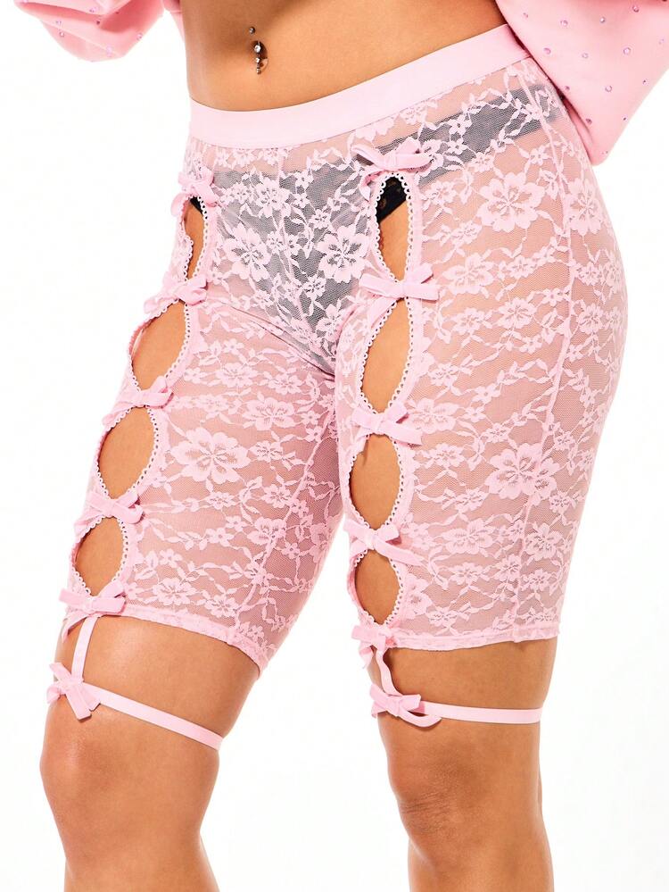SUMWON WOMEN Spitzen-Boyshorts mit Cut-Out-Details für den Valentinstag