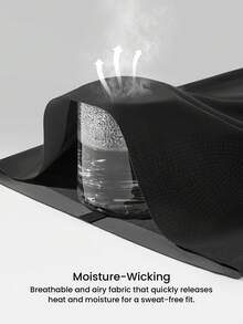 LUVLETTE 塑形提臀高腰收腹隐形透气黑色短裤 - 黑色 - 查看 8