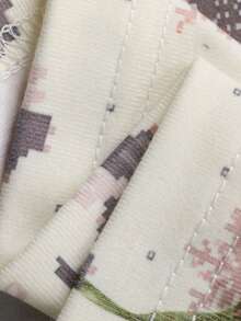 DAZY Young Girl Summer Comfortable All-Over Print Button Front Shirt And Pants Pajama Set - Multicolor - View 8