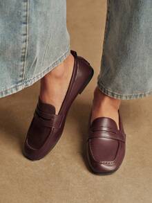 Rosivie 女士乐福鞋 - 酒紅色 - 查看 2