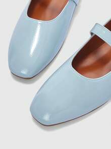 CUCCOO BIZCHIC Zapatos planos de mujer versátiles, de moda sencilla y generosa, para el tiempo libre, el trabajo y el transporte - azul real - Ver 7