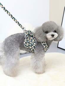 PETSIN Pet Chest And Back Skirt, Cat Traction Strap, Animal Collar Set, Pet Supplies Strap Skirt, Dog Walking Princess Skirt, Pet Chest And Back Skirt+Rope Sweet - Multicolor - View 5