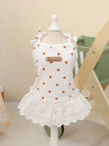 PETSIN Dog Clothing, Cat Clothing, Animal Skirts, Pet Spring/Summer New Collection, Puppy Dress, Princess Versatile Dress, Printed Stripes, Small Animal Clothing, Cool Sunscreen - Multicolor - View 6