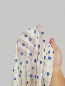 SHEIN MOD Summer/Spring Clothes Women,Summer Holiday Outfits , Party, Beach Vacation Outfits For Women ,Ceremony, Polka Dot Outfit, 2 Piece Skirt Sets Woman, Matching Set Skirt, Two Piece Skirt Set, Midi Skirt Set,Wedding Guest,Bridesmaid,Graduation,Vacation Two Peice Skirt Set Summer - Blue - View 9