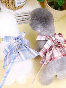 PETSIN Pet Chest And Back Skirt, Cat Traction Strap, Animal Collar Set, Pet Supplies Strap Skirt, Dog Walking Princess Skirt, Pet Chest And Back Skirt+Rope Sweet Princess Skirt, Small Clothing, Animal Tools - Multicolor - View 4