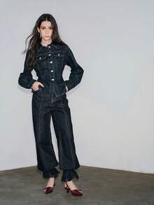 2024秋冬新款尖头性感中跟派对鞋女凉鞋设计师夏季高跟休闲正装拖鞋，优雅 - 酒紅色 - 查看 10