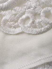 DAZY 女士优雅蕾丝拼接长裙，夏季婚礼宾客礼服，女士连衣裙/吊带裙 - 米色 - 查看 11