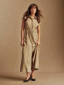 Rosivie Women's Square Toe Fashionable Versatile High Heels For Daily Commute - Coffee Brown - View 4