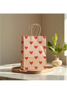 20 túi giấy Valentine, túi quà tặng bằng giấy Kraft, túi tote dự tiệc, túi thiết kế hình trái tim, túi mua sắm bán lẻ, thích hợp cho sinh nhật, kỷ niệm, lễ hội ngoài trời và các dịp lễ khác, đồ dùng trang trí lễ hội, đồ trang trí sự kiện, túi tote trang trí, túi theo chủ đề, tay cầm chắc chắn, túi quà tặng ngày lễ, túi quà tặng tiệc tùng, đồ dùng cho người tổ chức sự kiện. - Nhiều màu - Xem 7