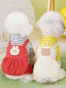 PETSIN Pet Clothing, Dog Clothing, Cat Four Legged Clothing, Casual Overalls, Spring And Summer New Small Animal Overalls, Traction Buckle Jumpsuit, Pet Supplies, Casual Overalls - Multicolor - View 4