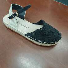 Rosivie Women's Buckle Design Casual Fashion Flat Sandals - Black and White - View 13